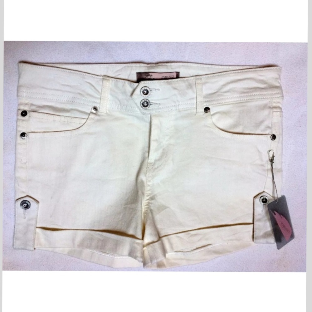 Forever 21 Denim Jean Shorts Size S White - Picture 2 of 5